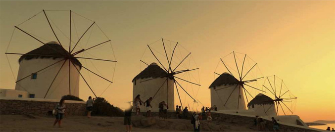 mykonos windmills